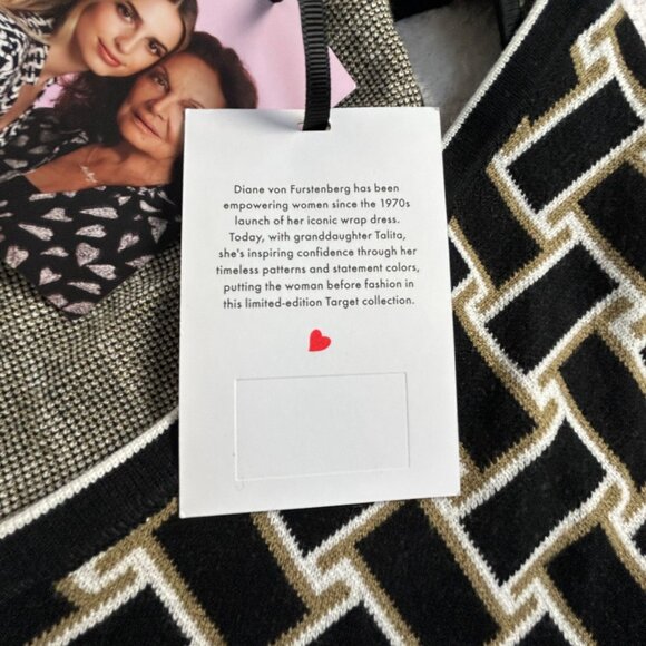 Diane Von Furstenberg for Target Vintage Weave Knit Midi Wrap Dress XXL New - Picture 5 of 9